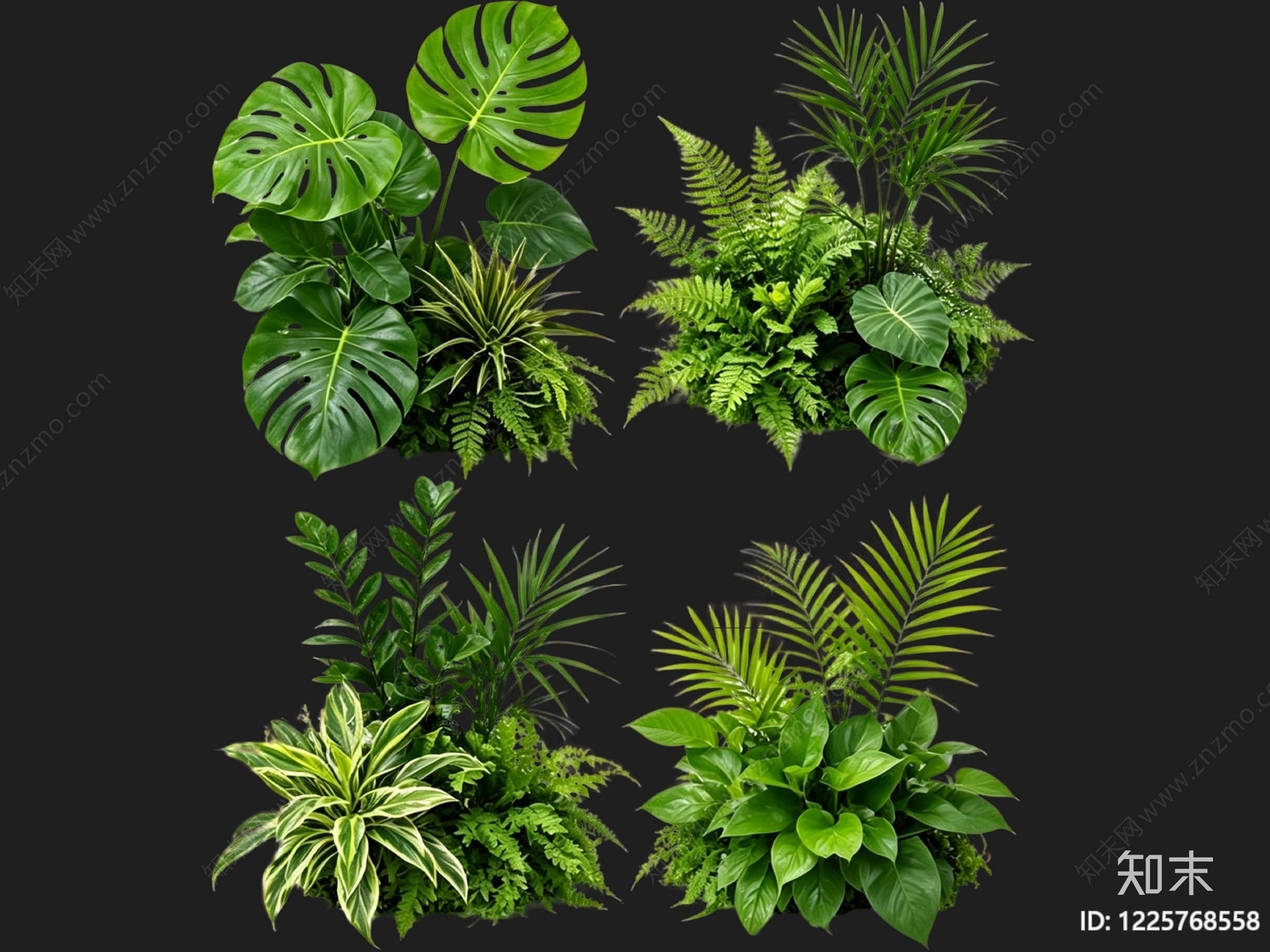 现代花境SU模型草图