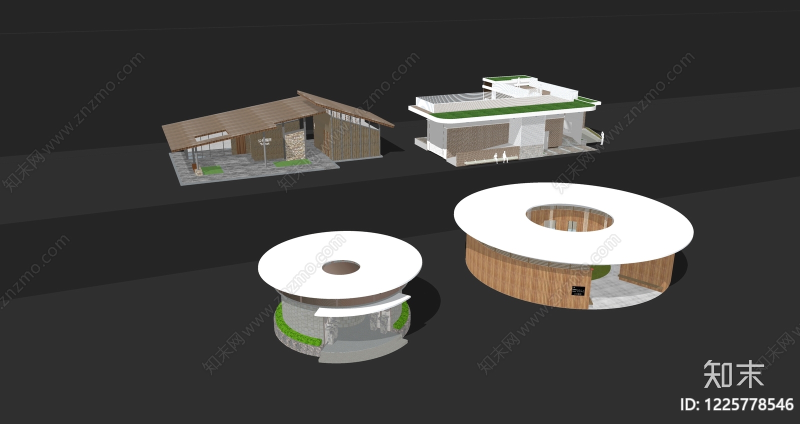 现代小公建SU模型下载【ID:1225778546】