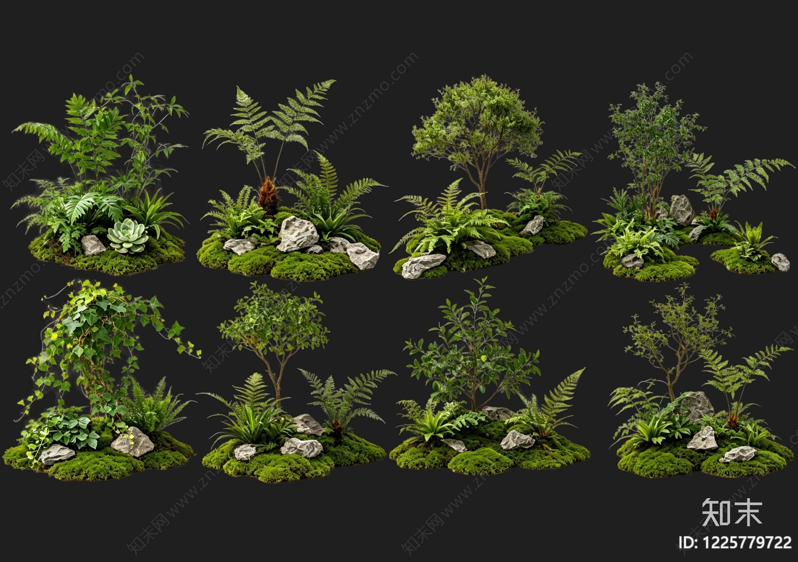 禅意花境SU模型草图