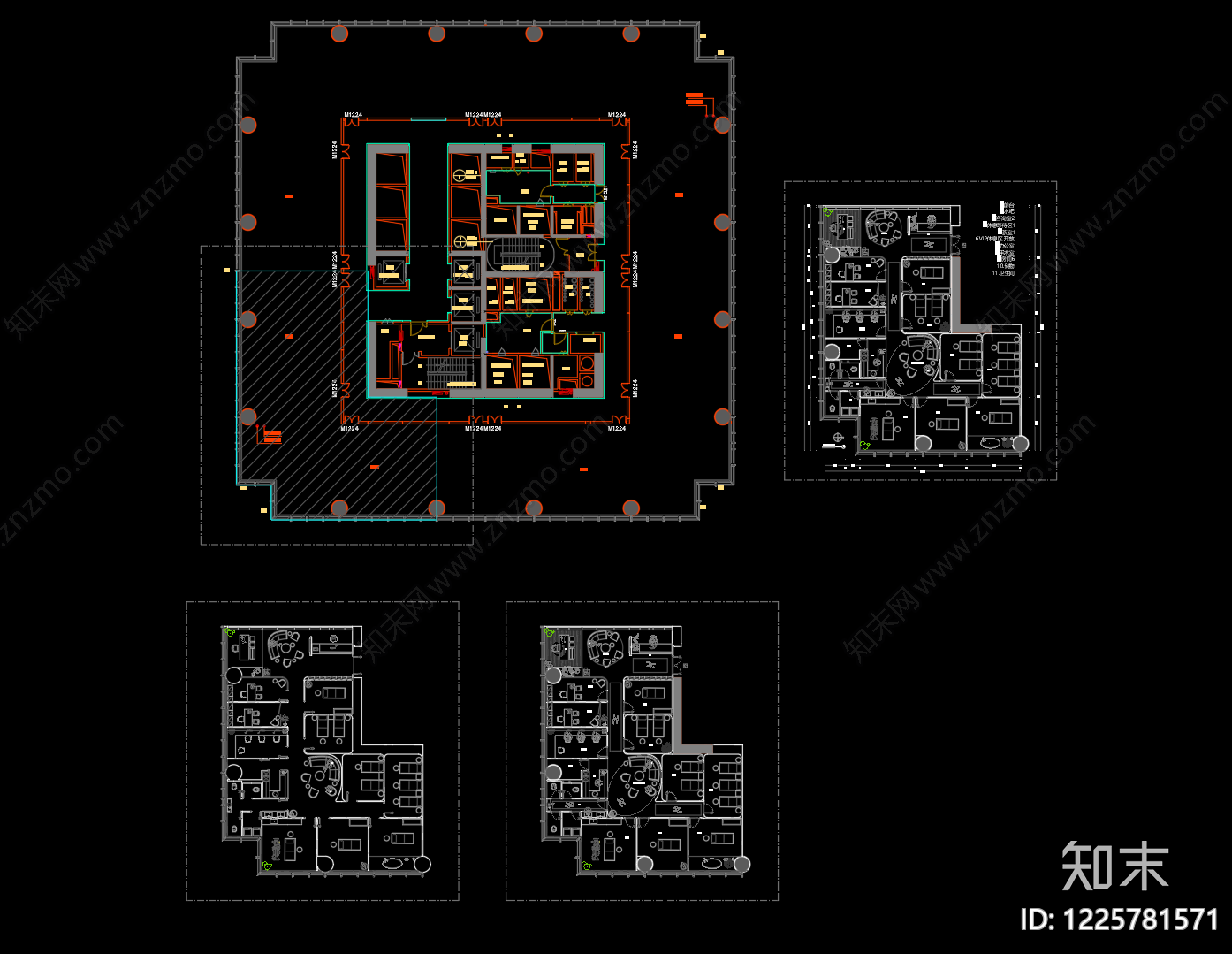 美容院cad施工图下载【ID:1225781571】