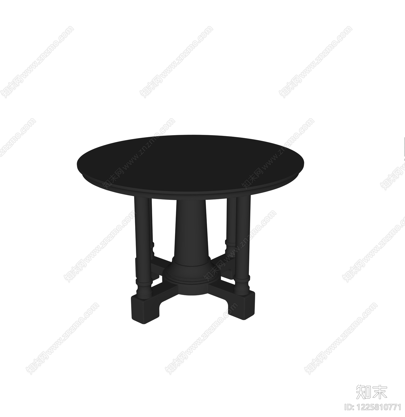 现代餐桌SU模型下载【ID:1225810771】