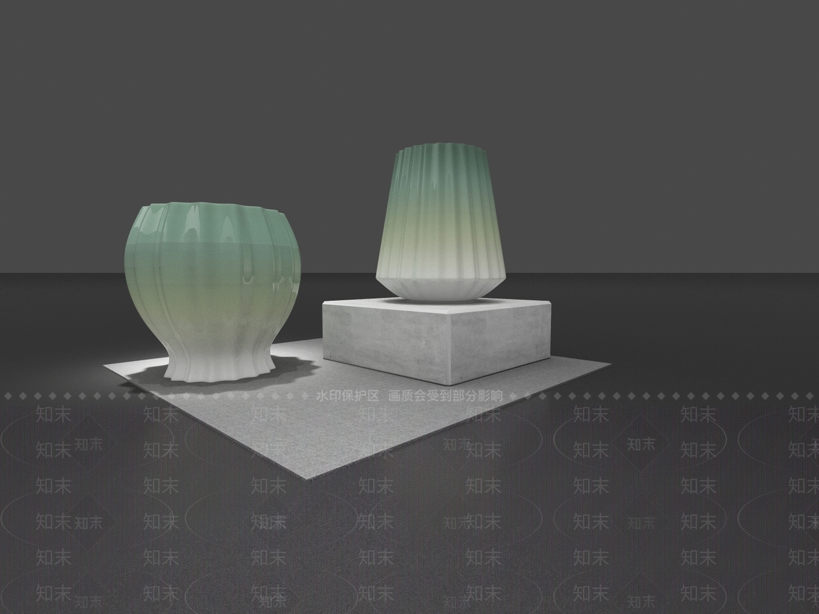 极简摆件组合3D模型下载【ID:1225814895】