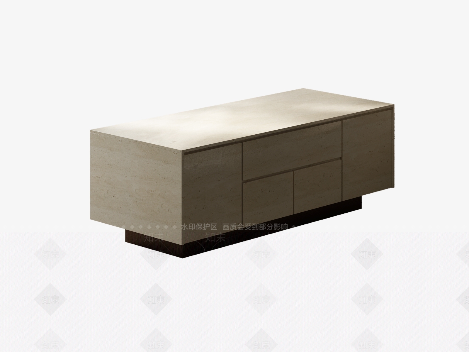 侘寂岛台3D模型下载【ID:1225815116】