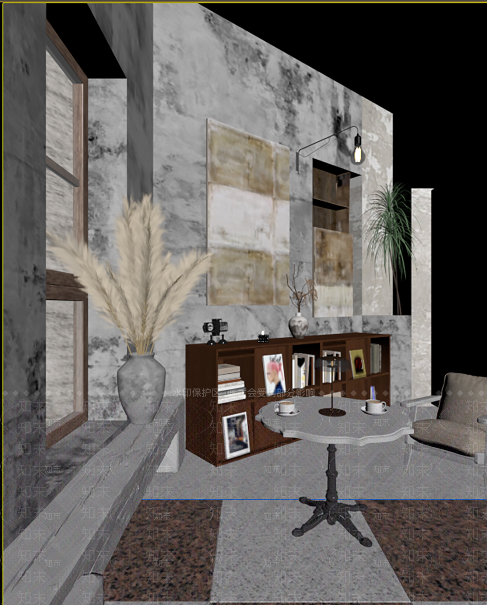 复古工业风艺术装置3D模型下载【ID:1225830920】