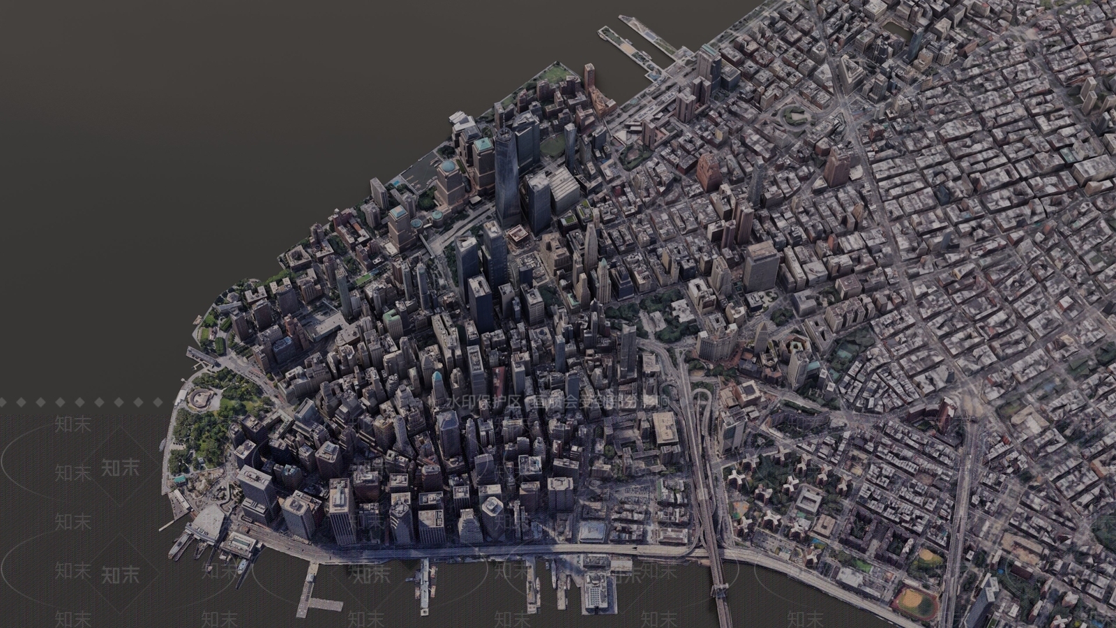 现代主义鸟瞰规划3D模型下载【ID:1225861103】