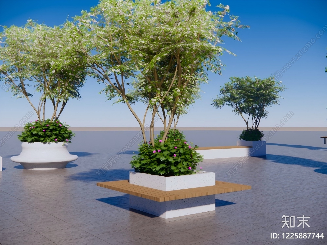 现代景观座椅SU模型下载【ID:1225887744】