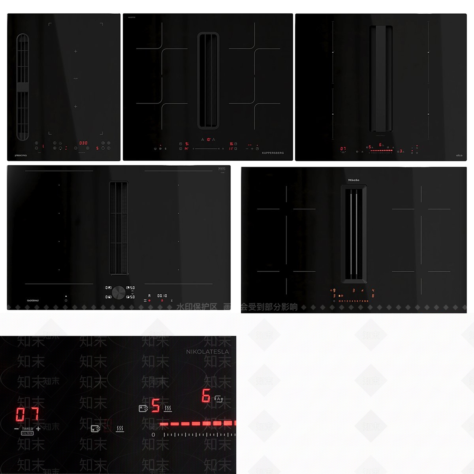 极简厨房用品3D模型下载【ID:1226054694】