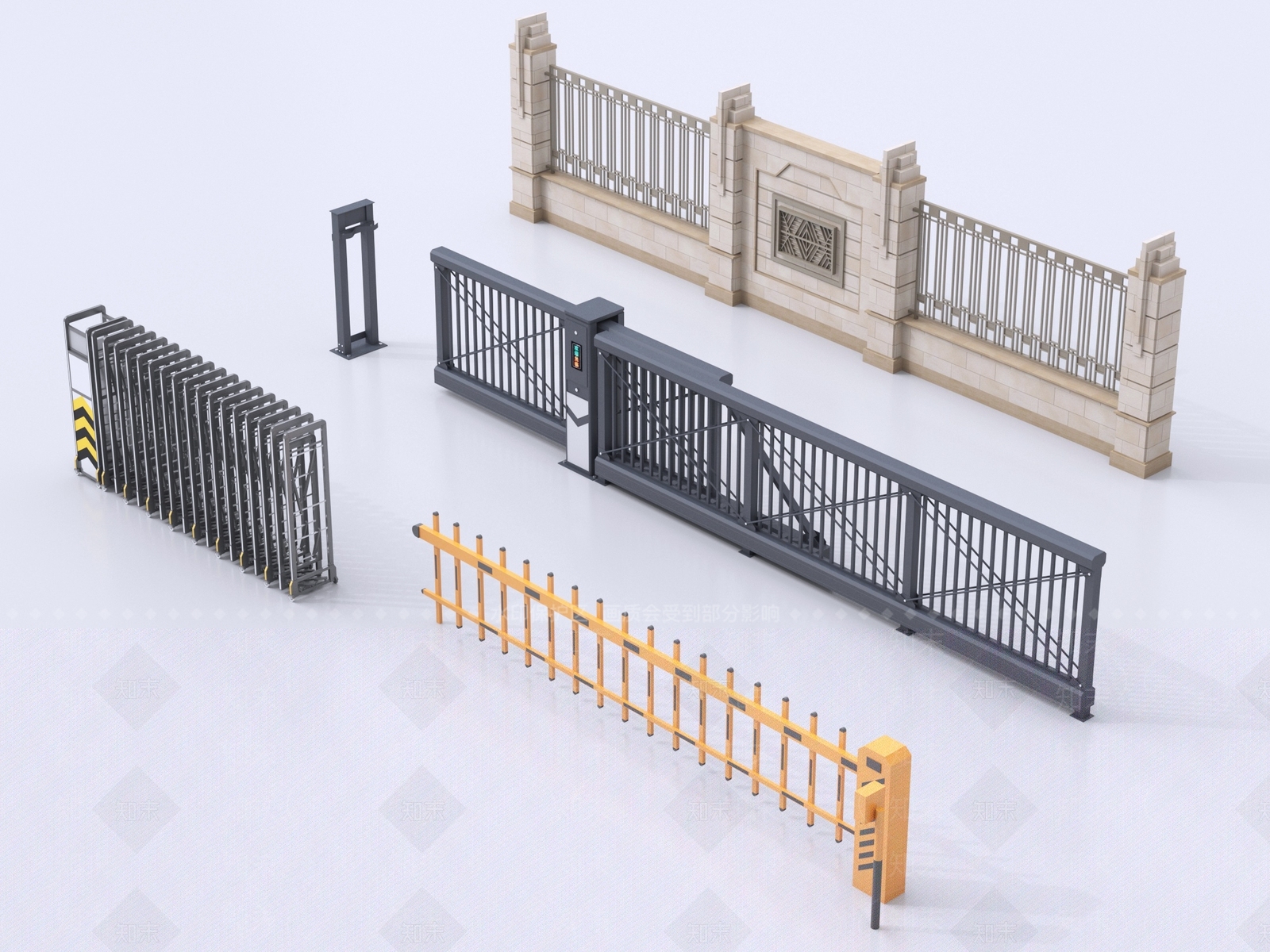 现代公用器材3D模型下载【ID:1226059767】