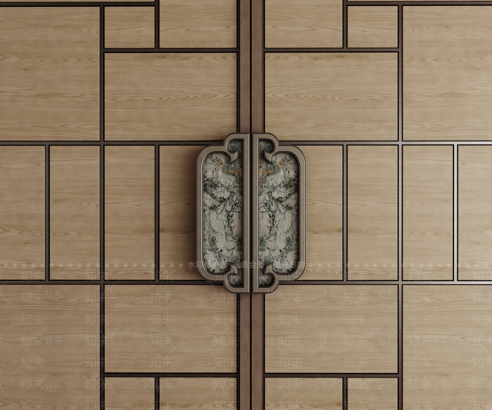 新中式拉手3D模型下载【ID:1226074094】