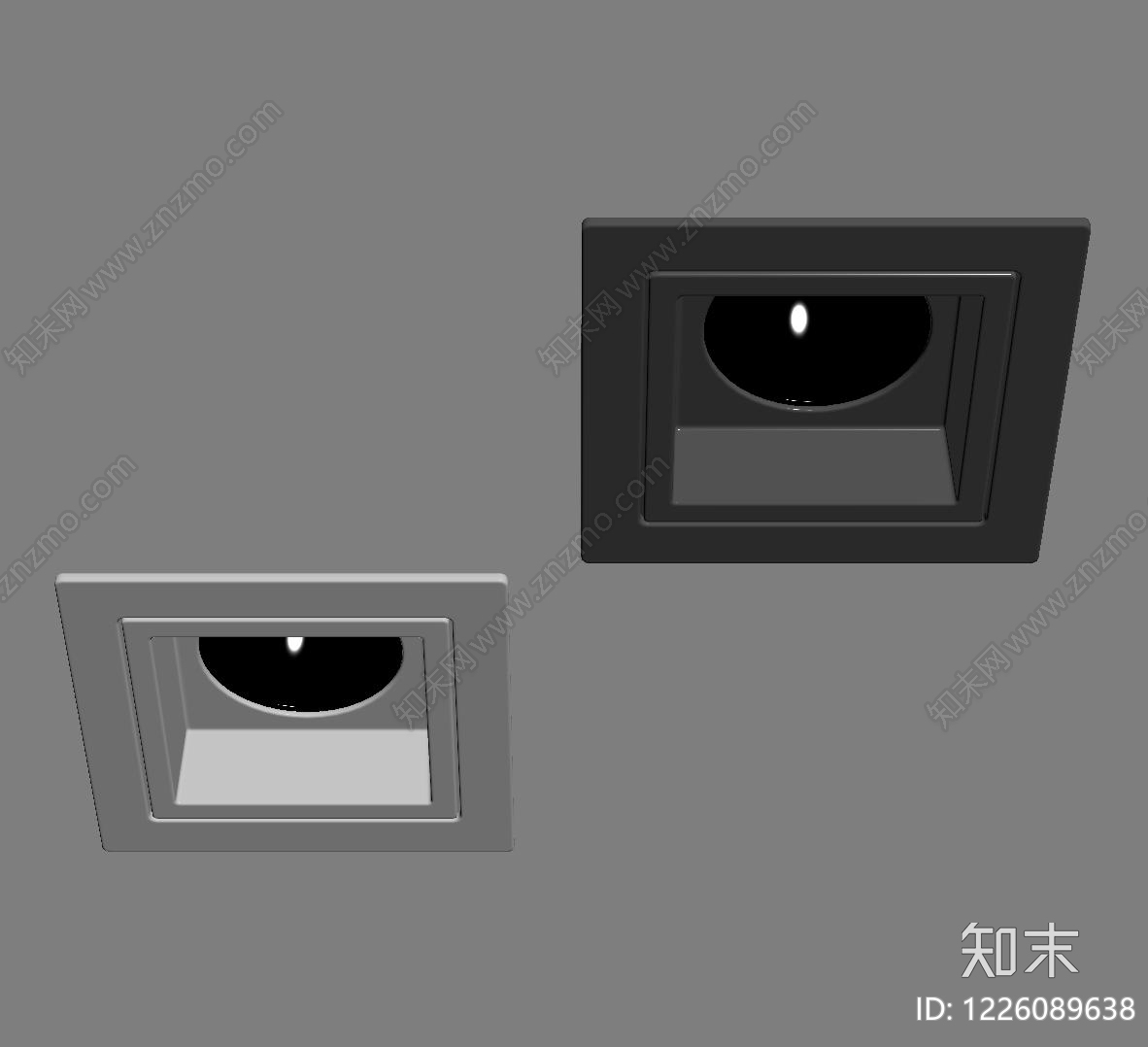 极简筒灯射灯SU模型下载【ID:1226089638】