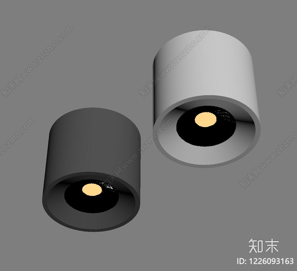 极简筒灯射灯SU模型下载【ID:1226093163】