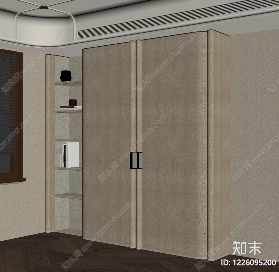 轻奢衣柜SU模型下载【ID:1226095200】