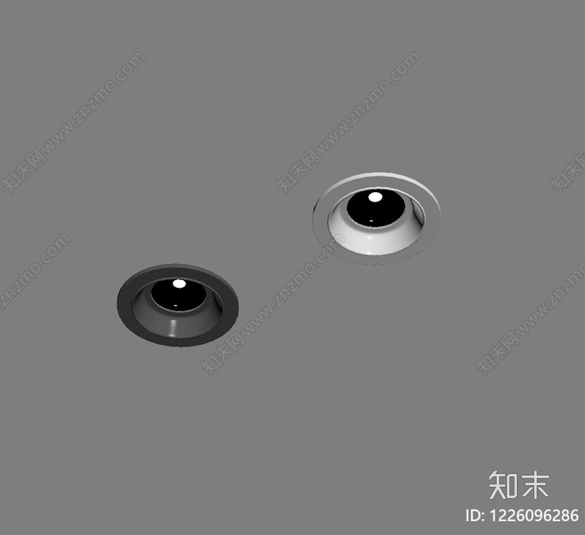 极简筒灯射灯SU模型下载【ID:1226096286】