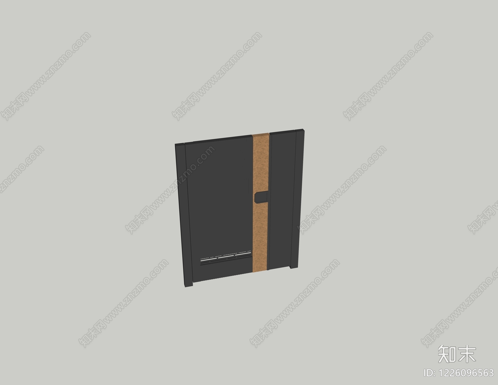 现代简约双开门SU模型下载【ID:1226096563】