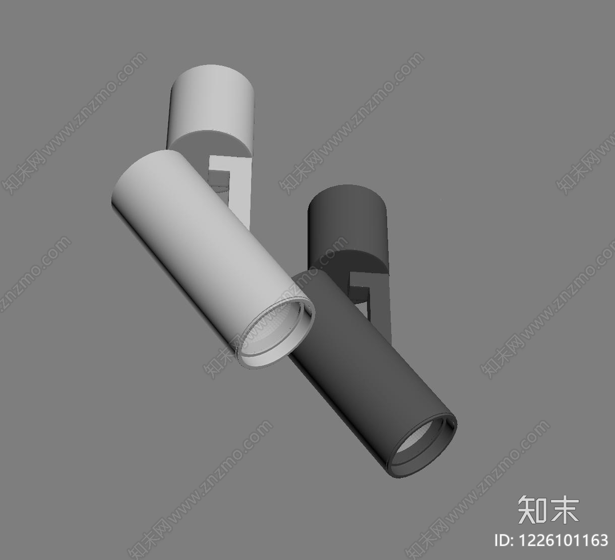极简筒灯射灯SU模型下载【ID:1226101163】