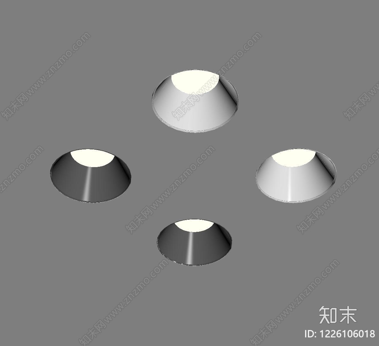 极简筒灯射灯SU模型下载【ID:1226106018】