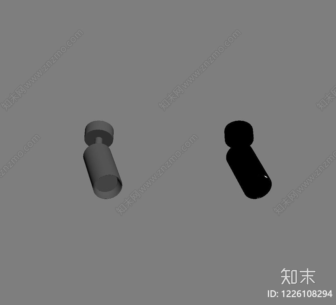 极简筒灯射灯SU模型下载【ID:1226108294】