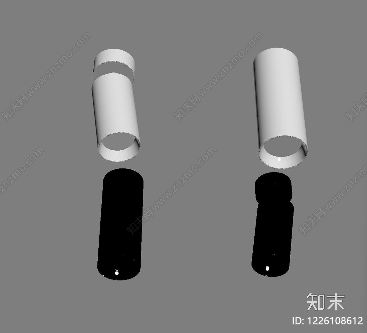 极简筒灯射灯SU模型下载【ID:1226108612】