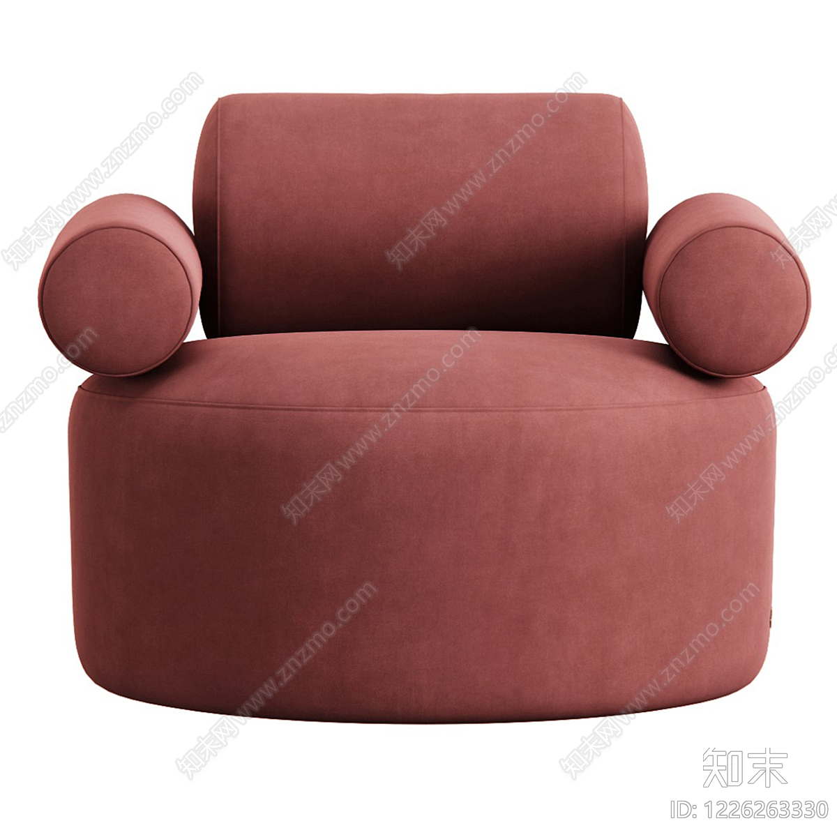 现代单人沙发SU模型下载【ID:1226263330】
