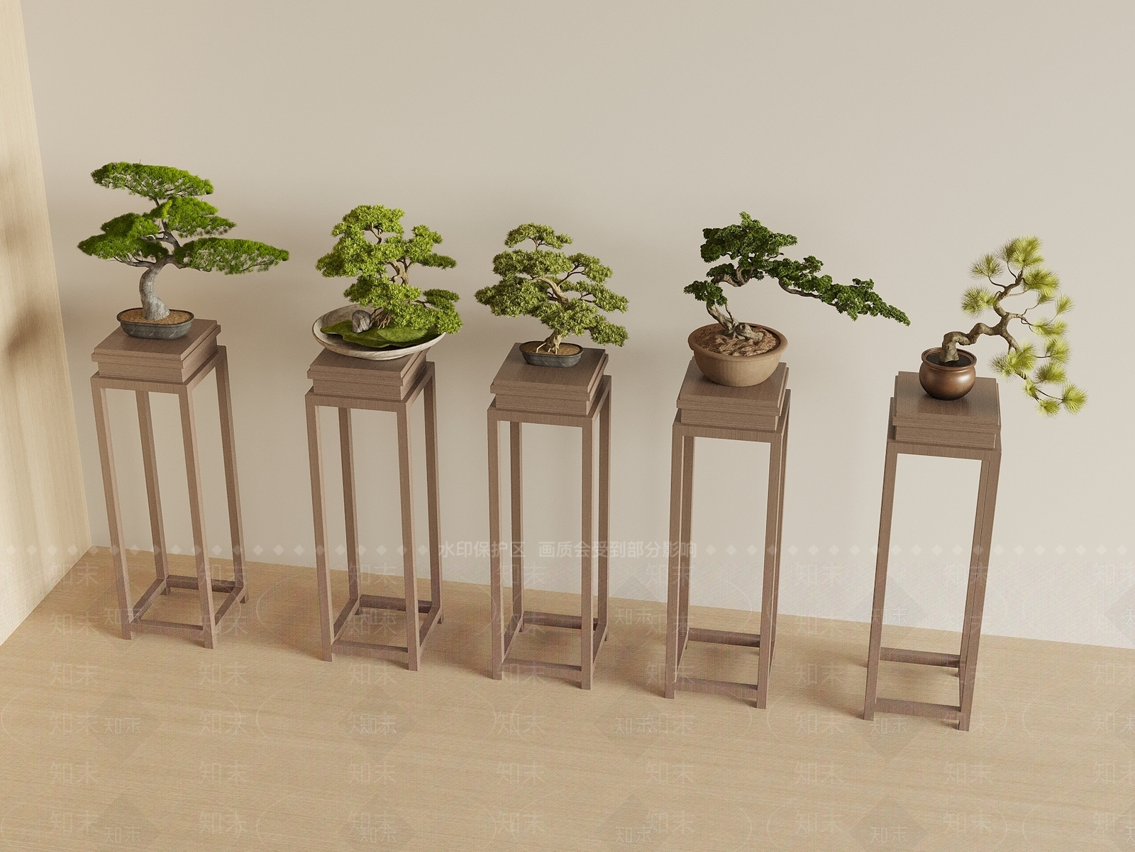 新中式盆景3D模型下载【ID:1226651236】