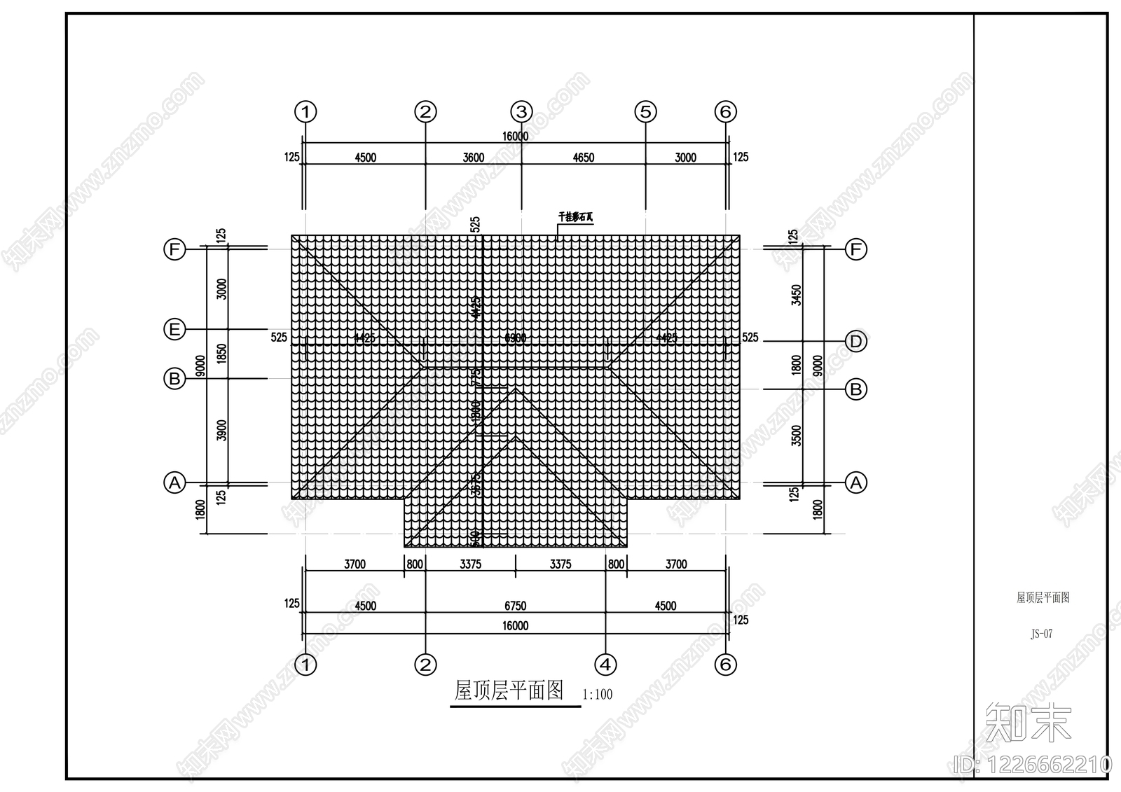 别墅建筑cad施工图下载【ID:1226662210】