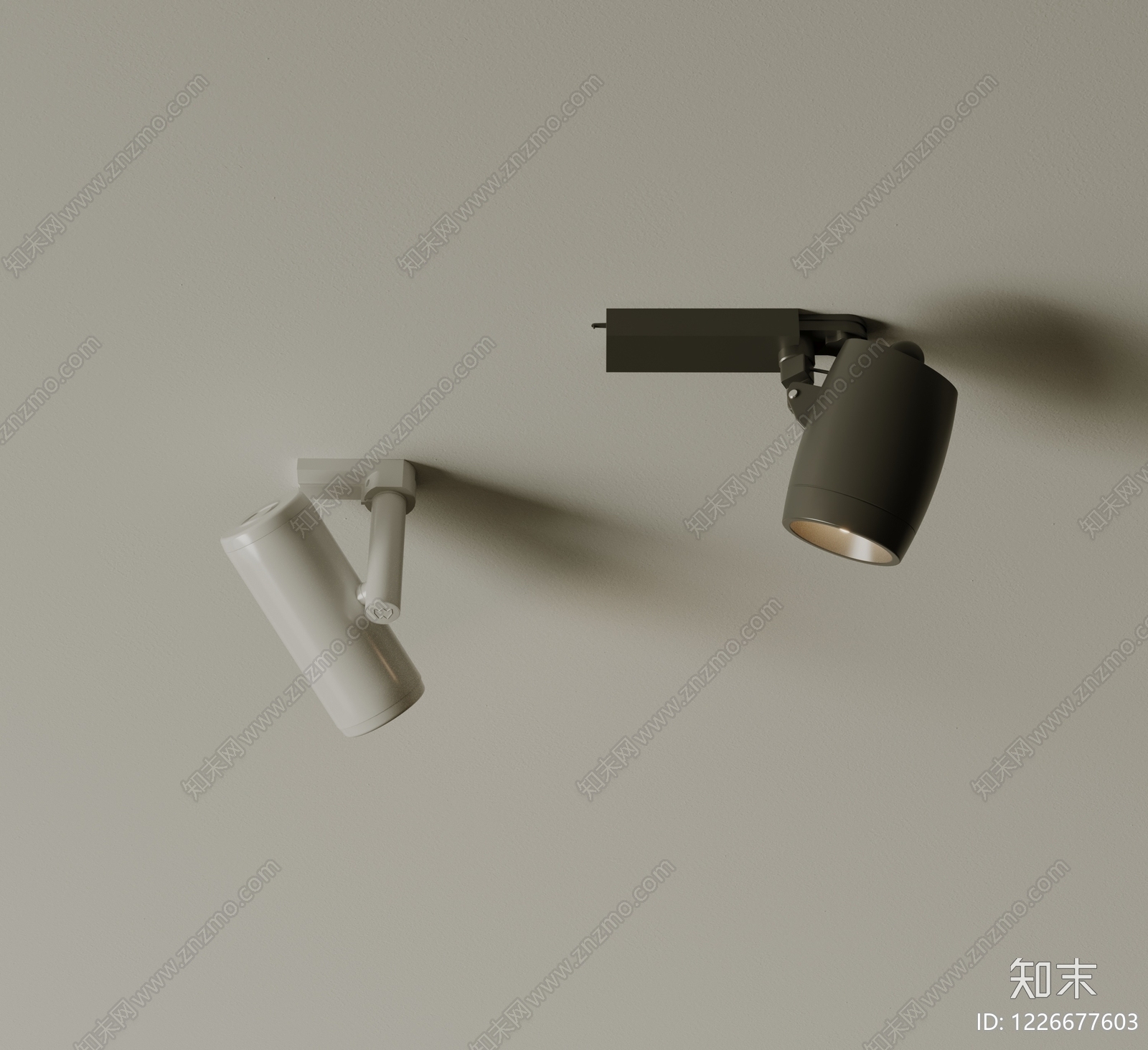 极简筒灯射灯SU模型下载【ID:1226677603】