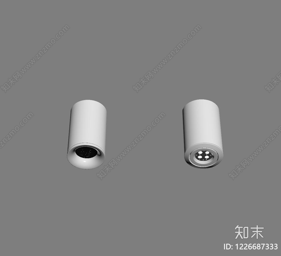 极简筒灯射灯SU模型下载【ID:1226687333】