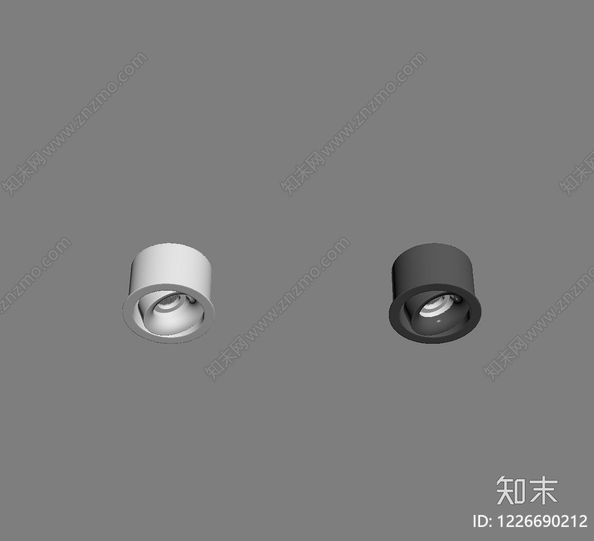 极简筒灯射灯SU模型下载【ID:1226690212】