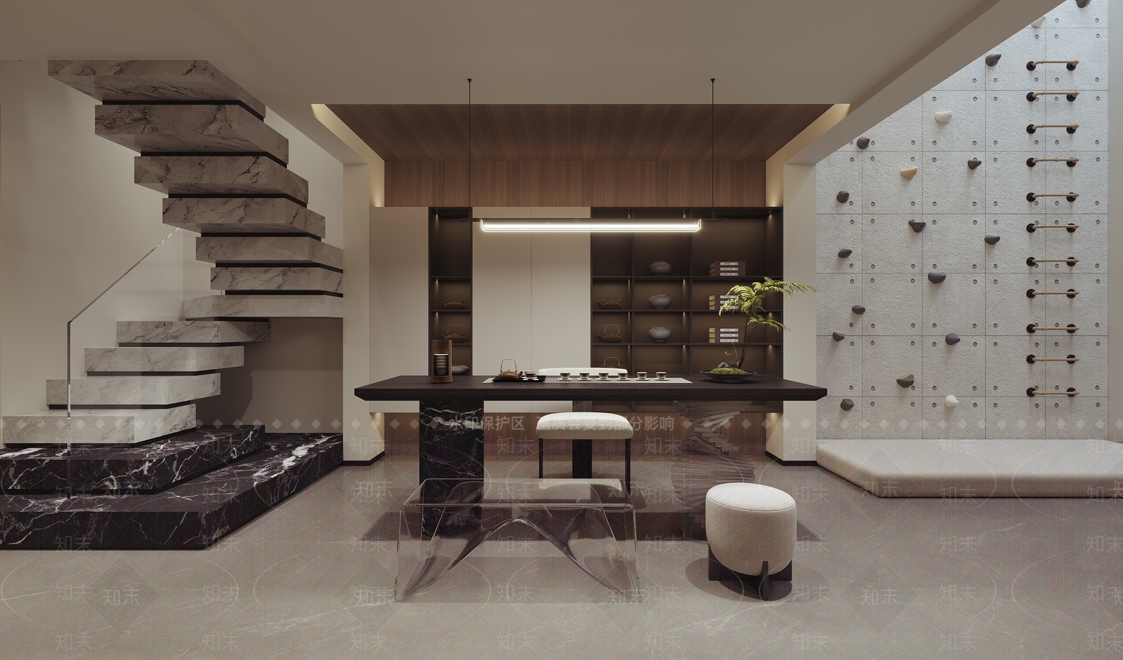 现代茶室3D模型下载【ID:1226691466】