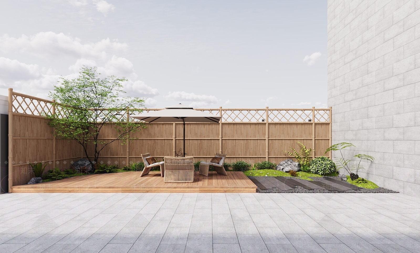 日式庭院3D模型下载【ID:1226691918】