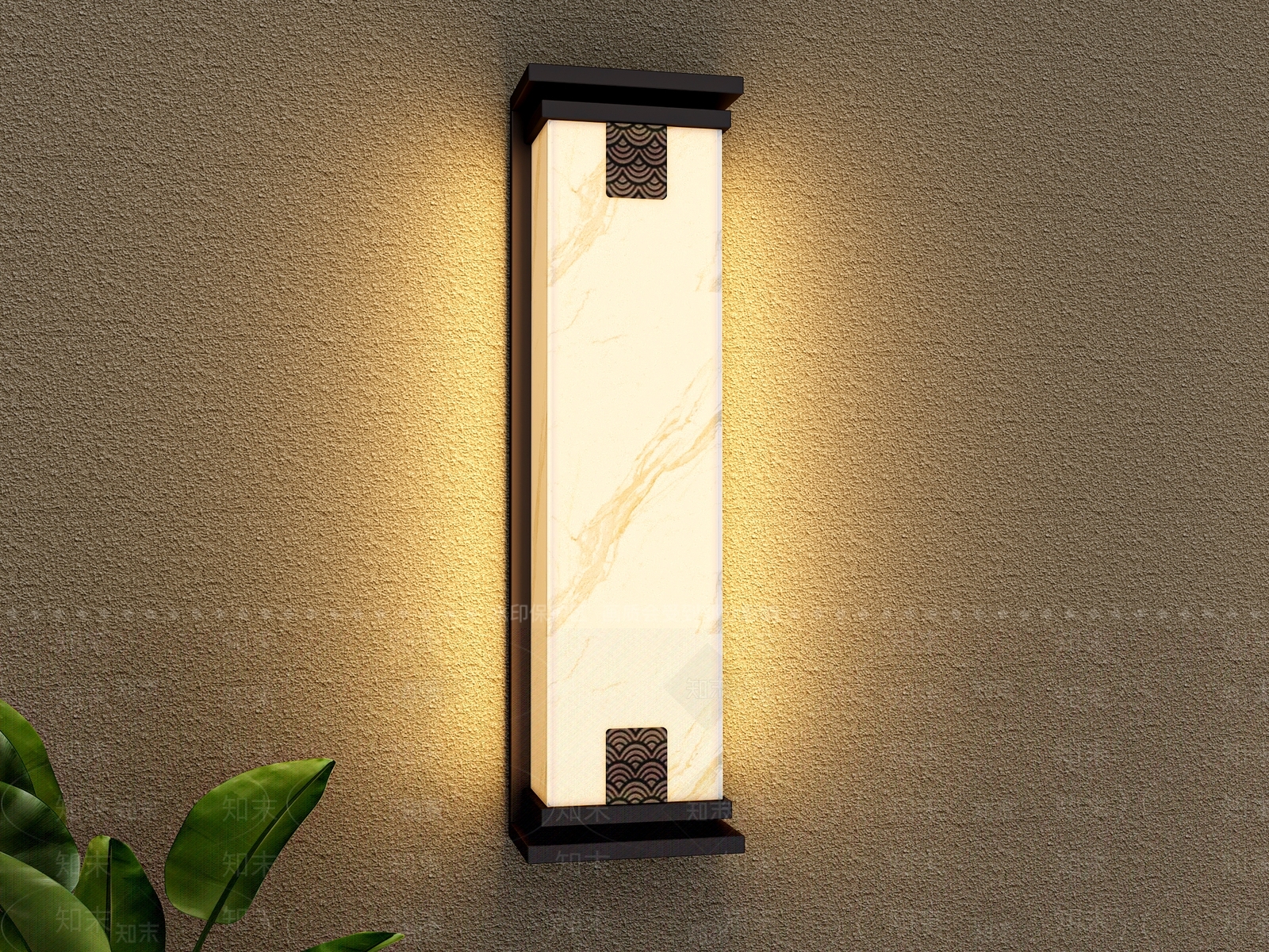 新中式户外壁灯3D模型下载【ID:1226769815】