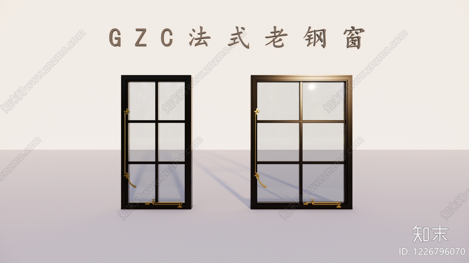 法式平开窗SU模型下载【ID:1226796070】