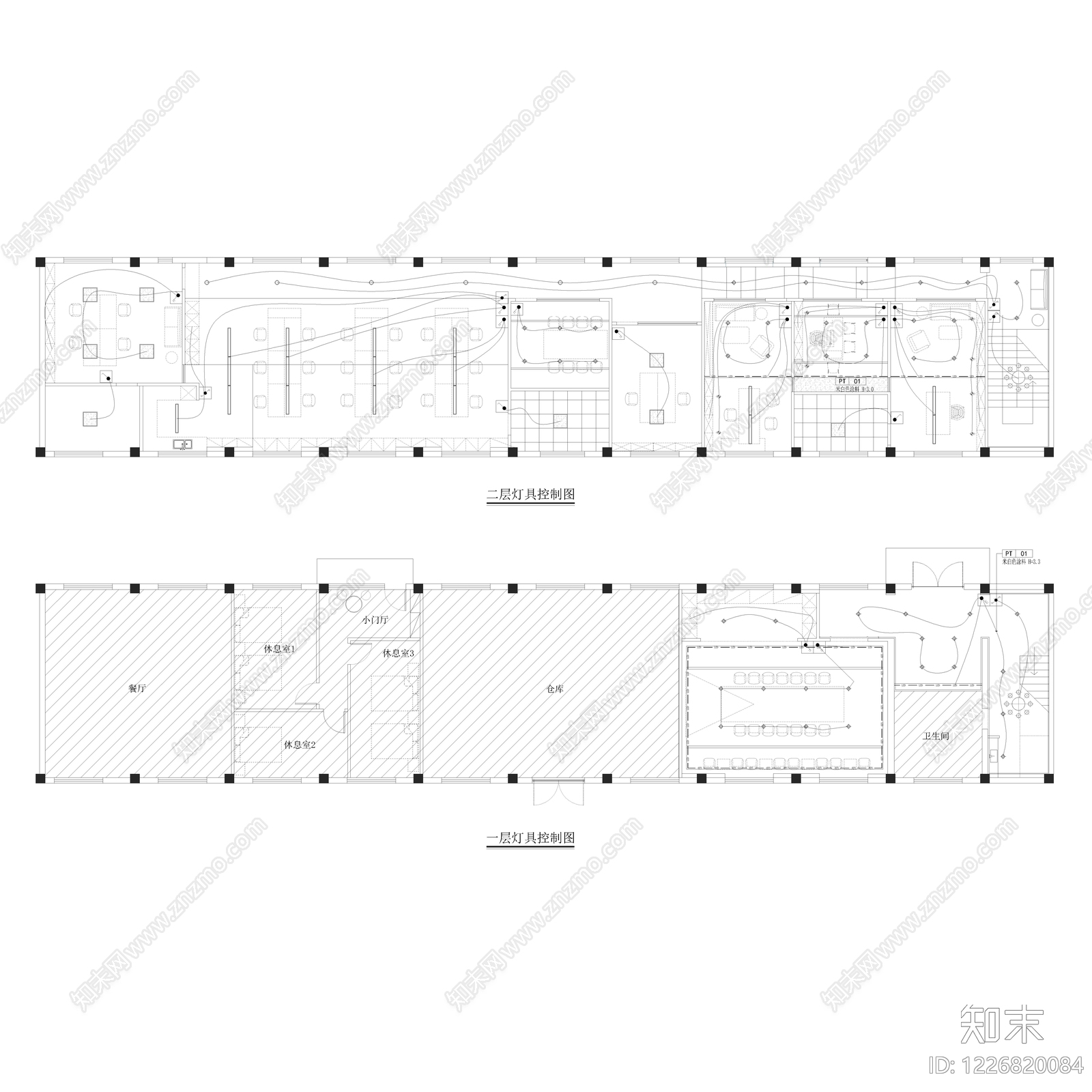 整体办公空间cad施工图下载【ID:1226820084】