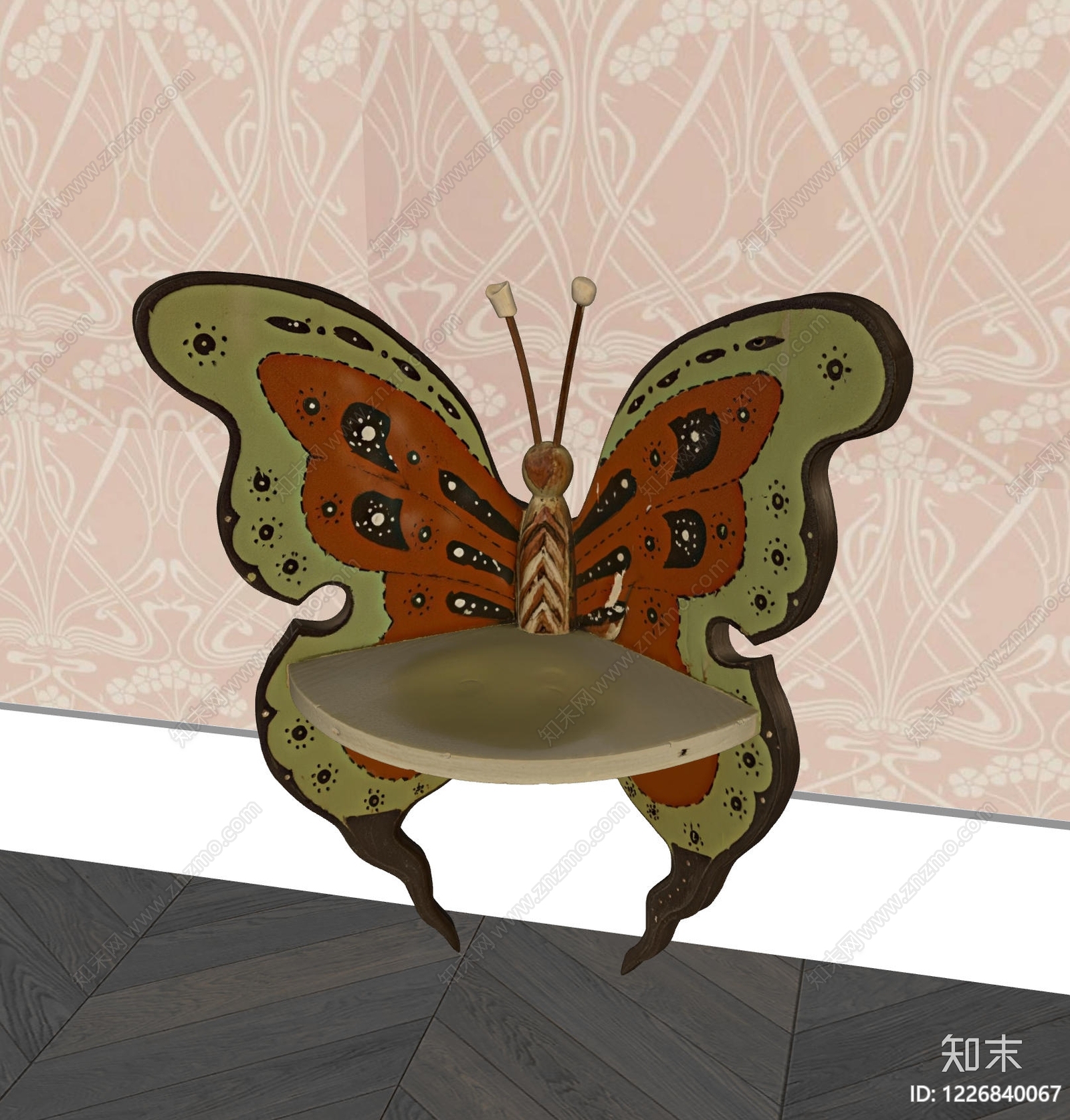 复古休闲椅SU模型下载【ID:1226840067】