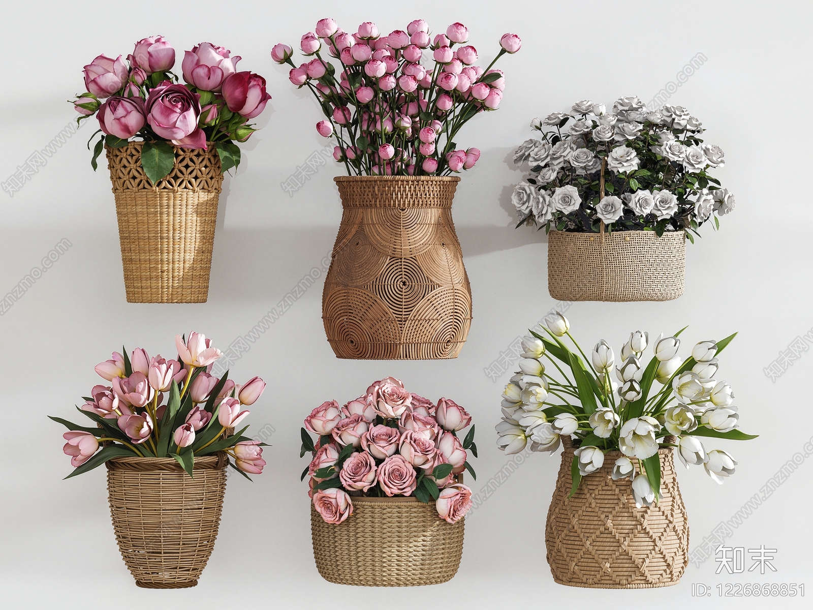日式花艺SU模型下载【ID:1226868851】