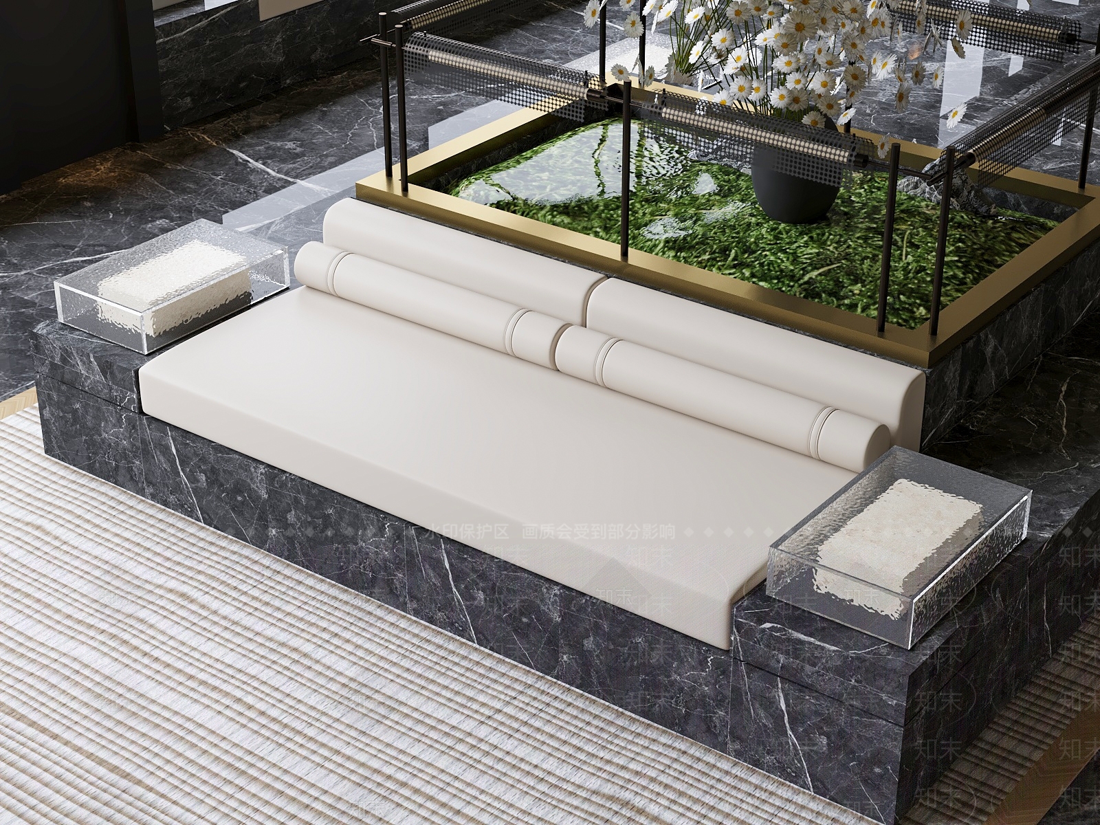 轻奢卡座沙发3D模型下载【ID:1226933572】