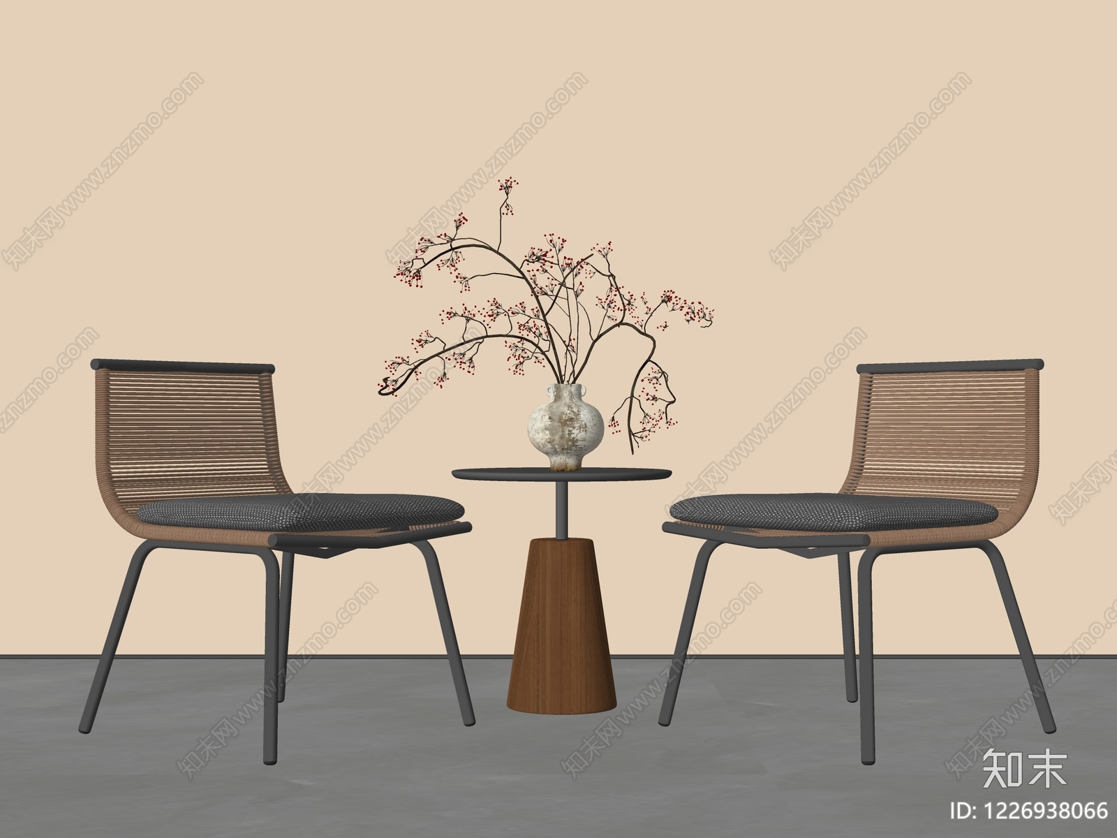 现代简约户外椅SU模型下载【ID:1226938066】
