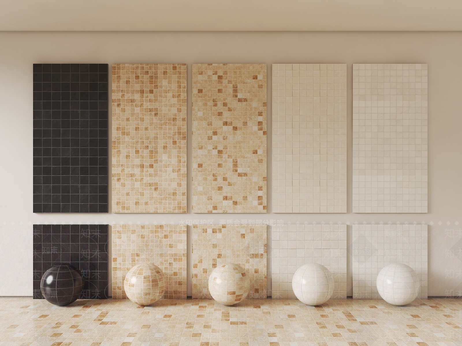 极简地砖3D模型下载【ID:1226979169】