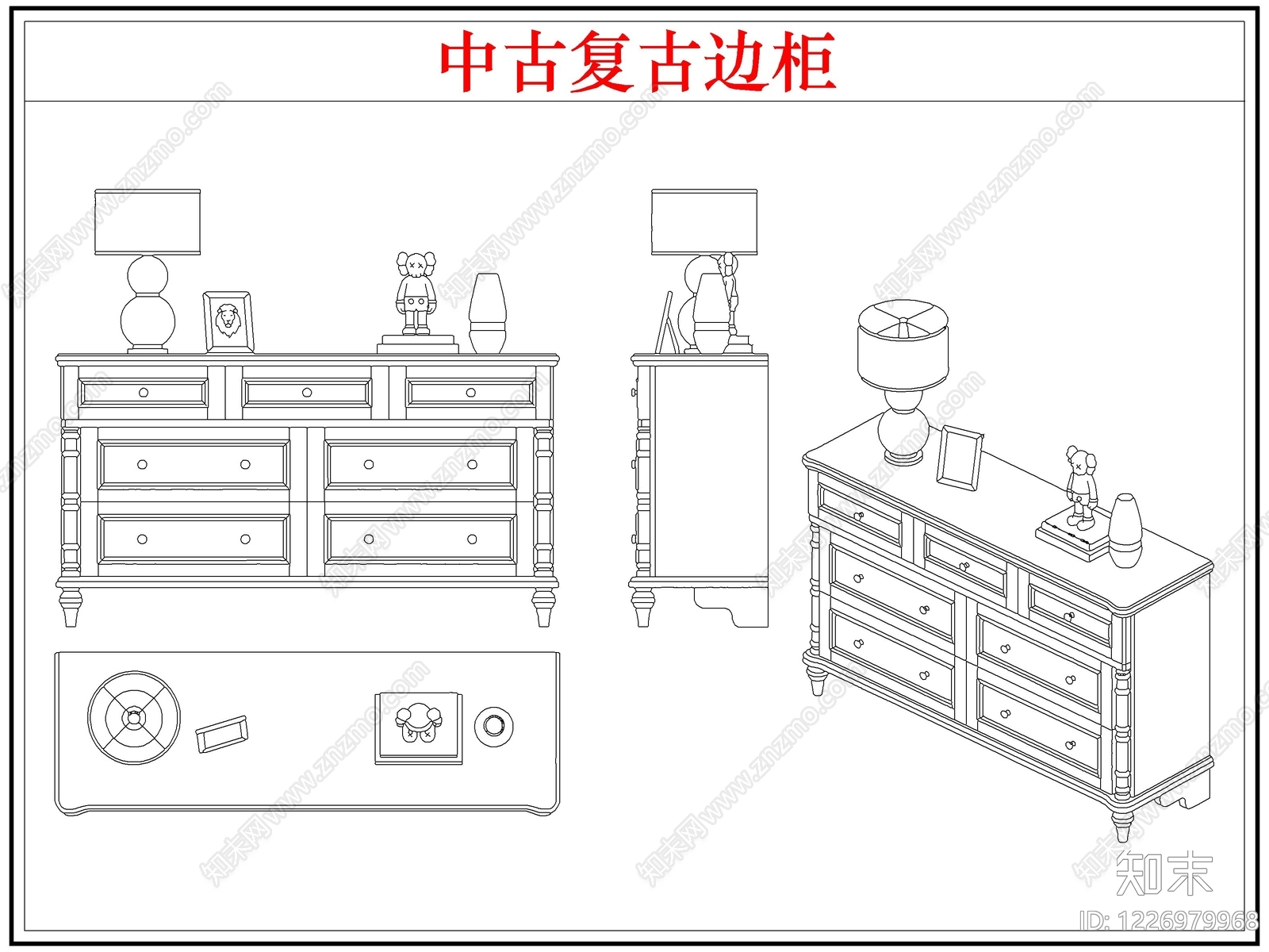 柜子cad施工图下载【ID:1226979968】