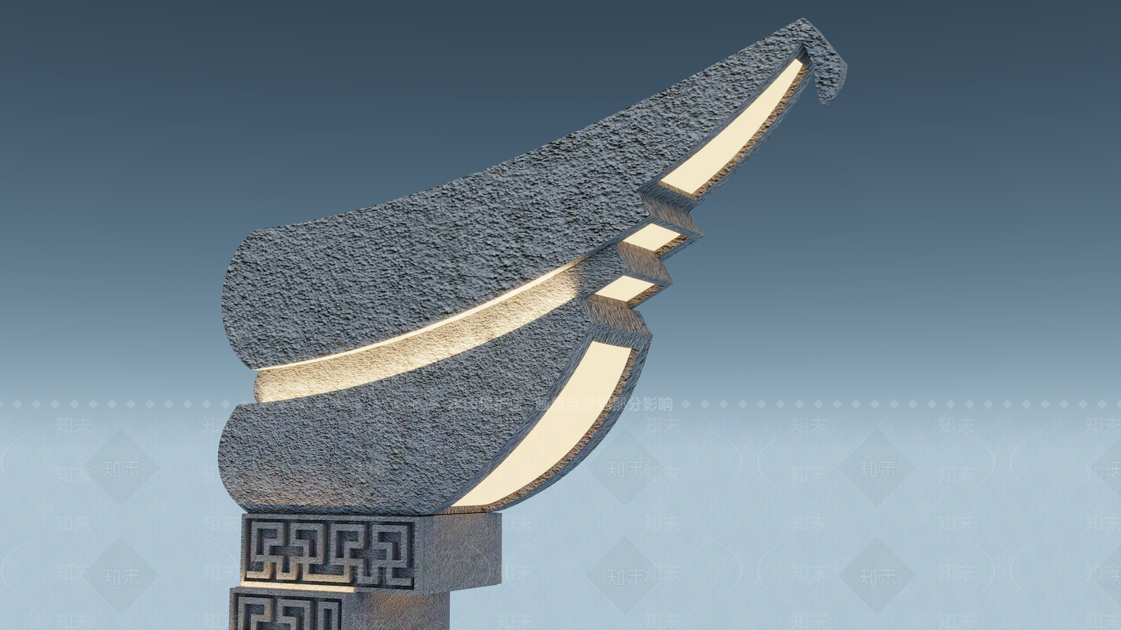 新中式其他户外灯3D模型下载【ID:1227001920】