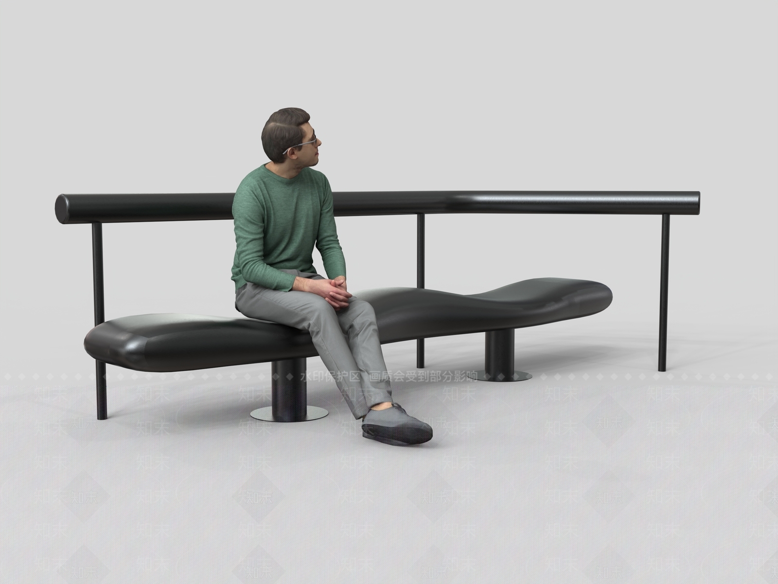 极简户外椅3D模型下载【ID:1227003148】