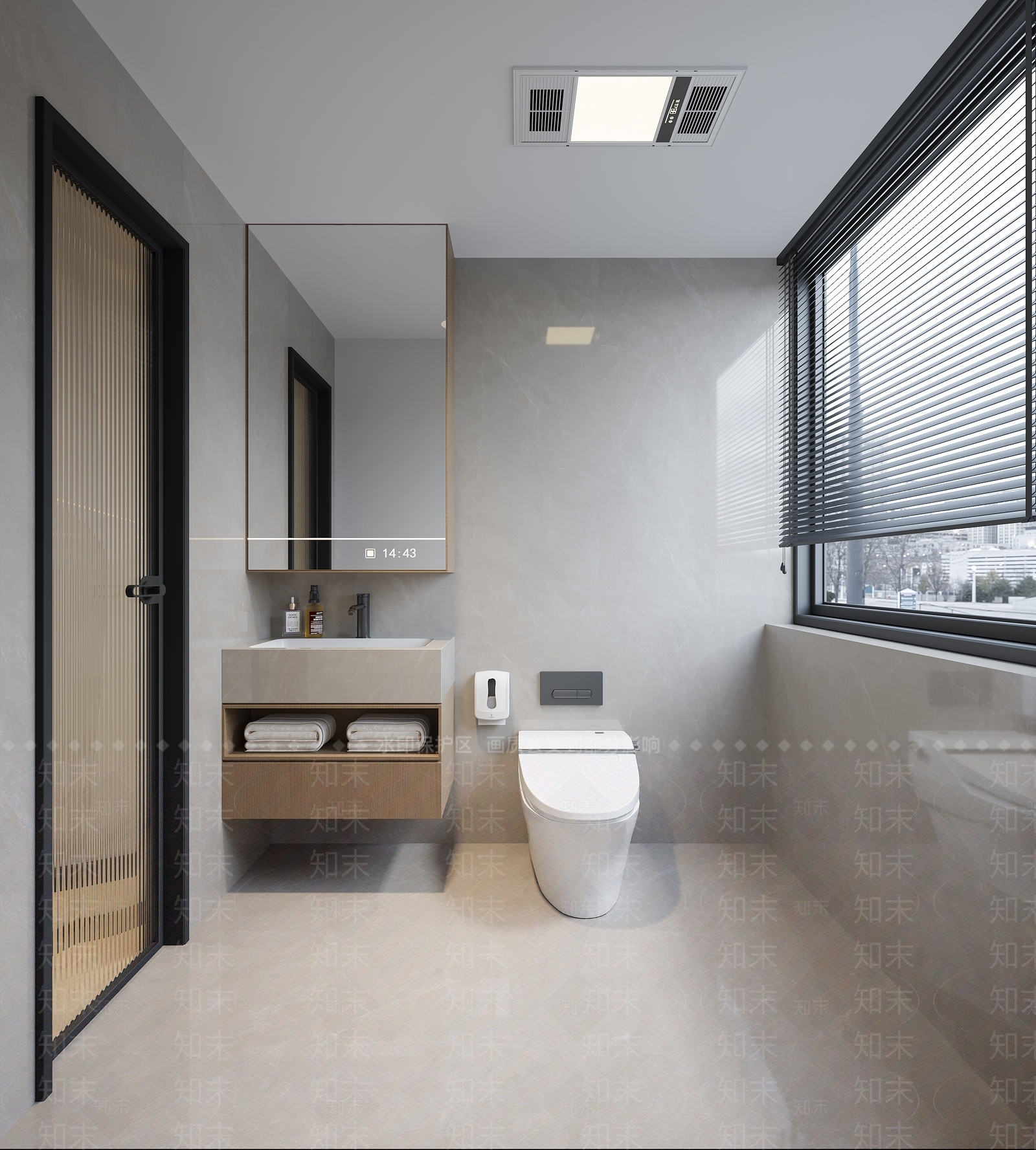 现代简约卫生间3D模型下载【ID:1227022321】