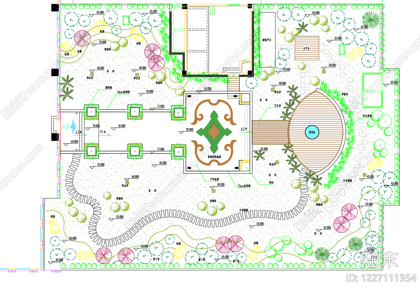 屋顶花园CAD图纸
