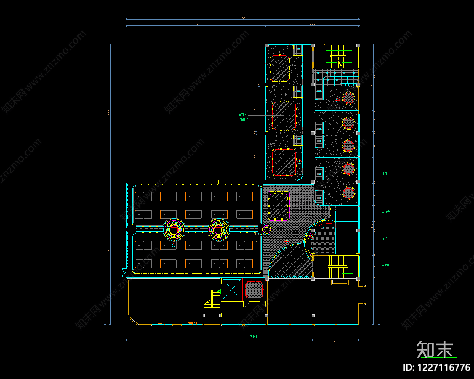 台球厅cad施工图下载【ID:1227116776】