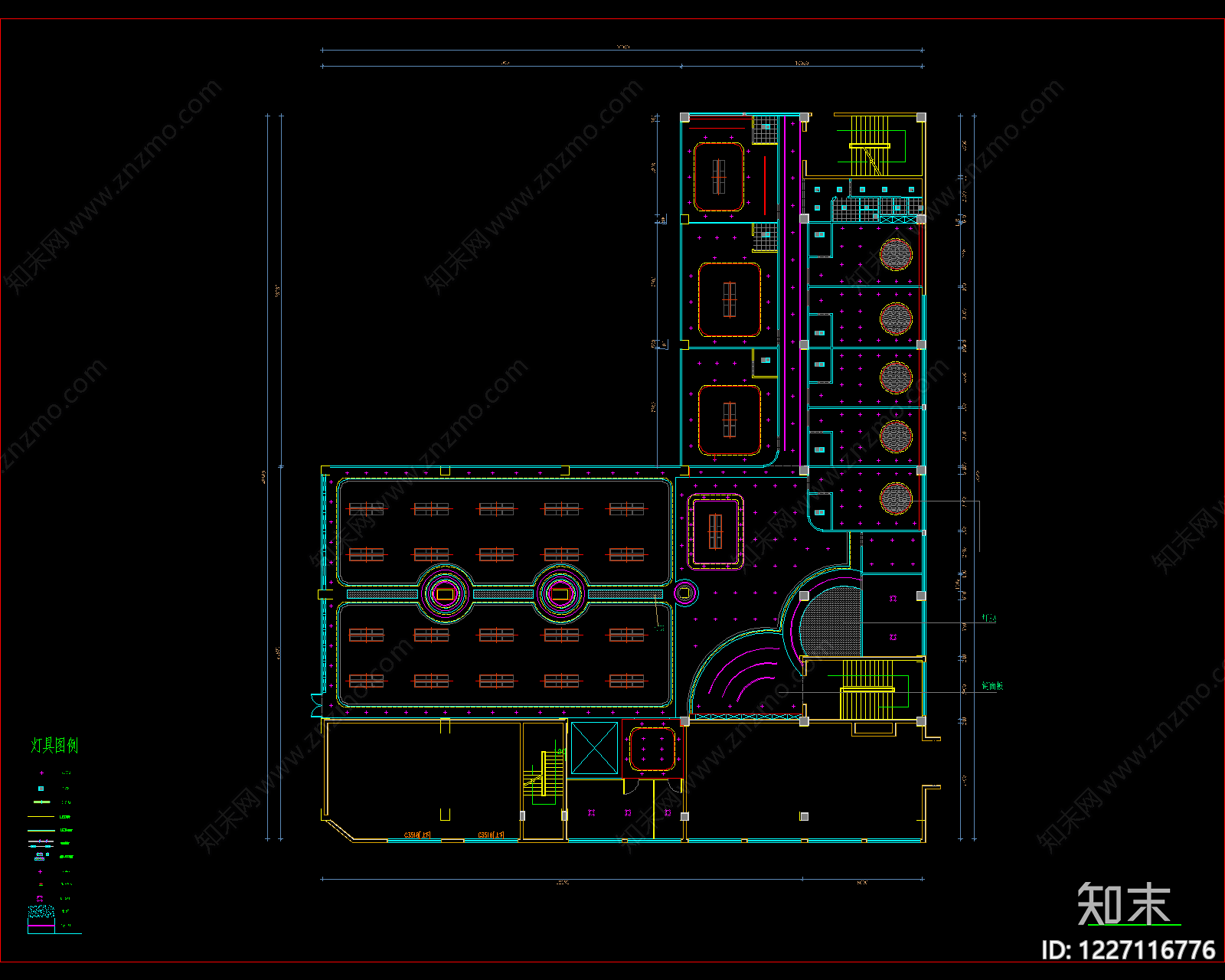 台球厅cad施工图下载【ID:1227116776】
