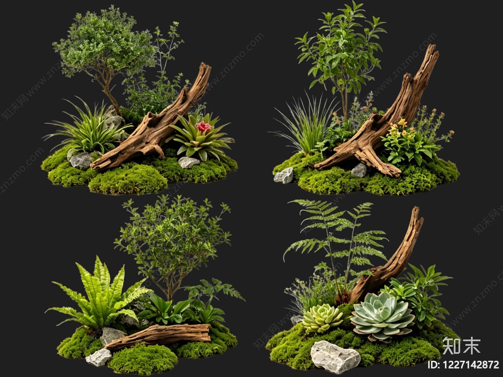 禅意花境SU模型下载【ID:1227142872】