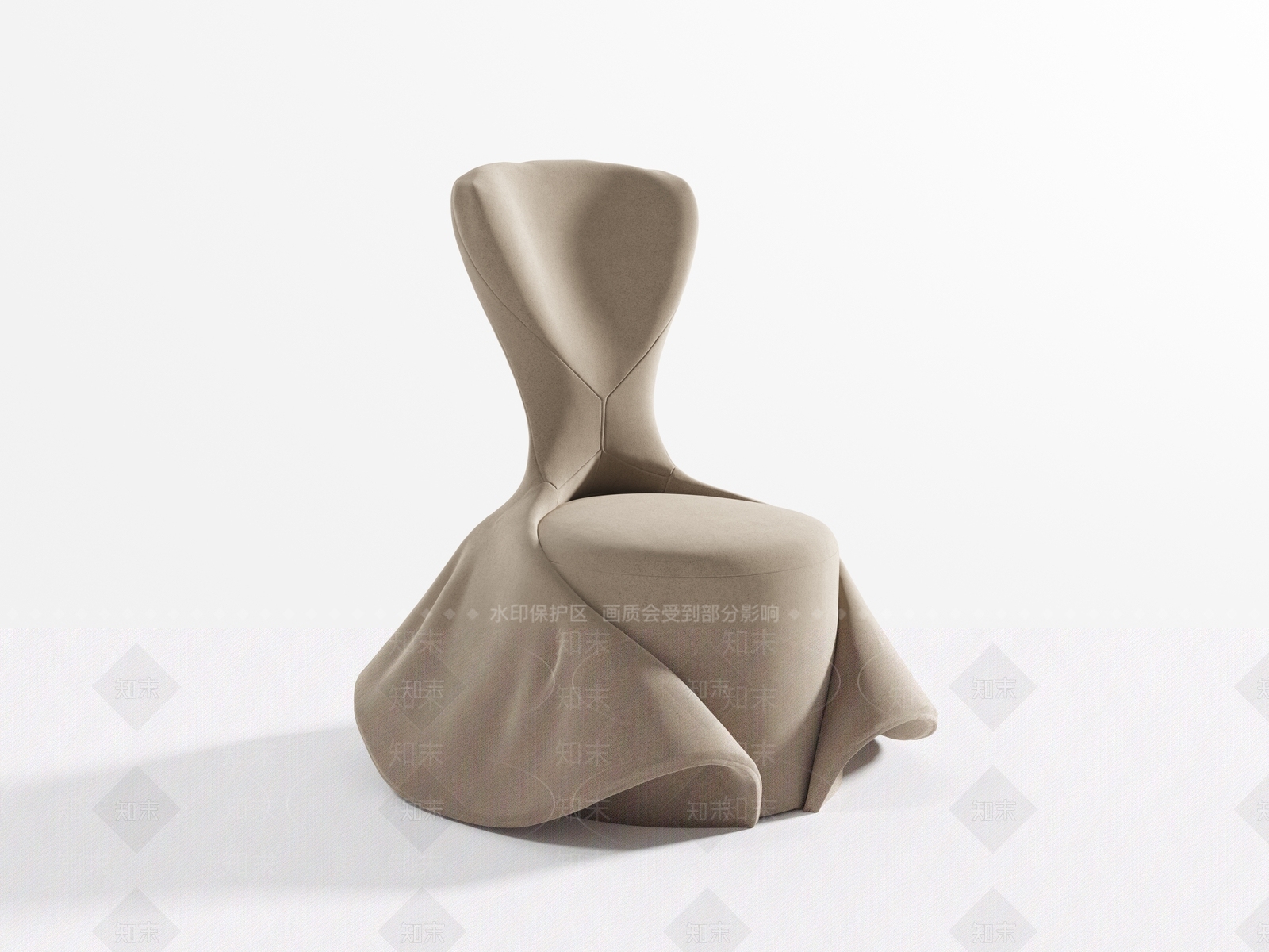 现代休闲椅3D模型下载【ID:1227146592】