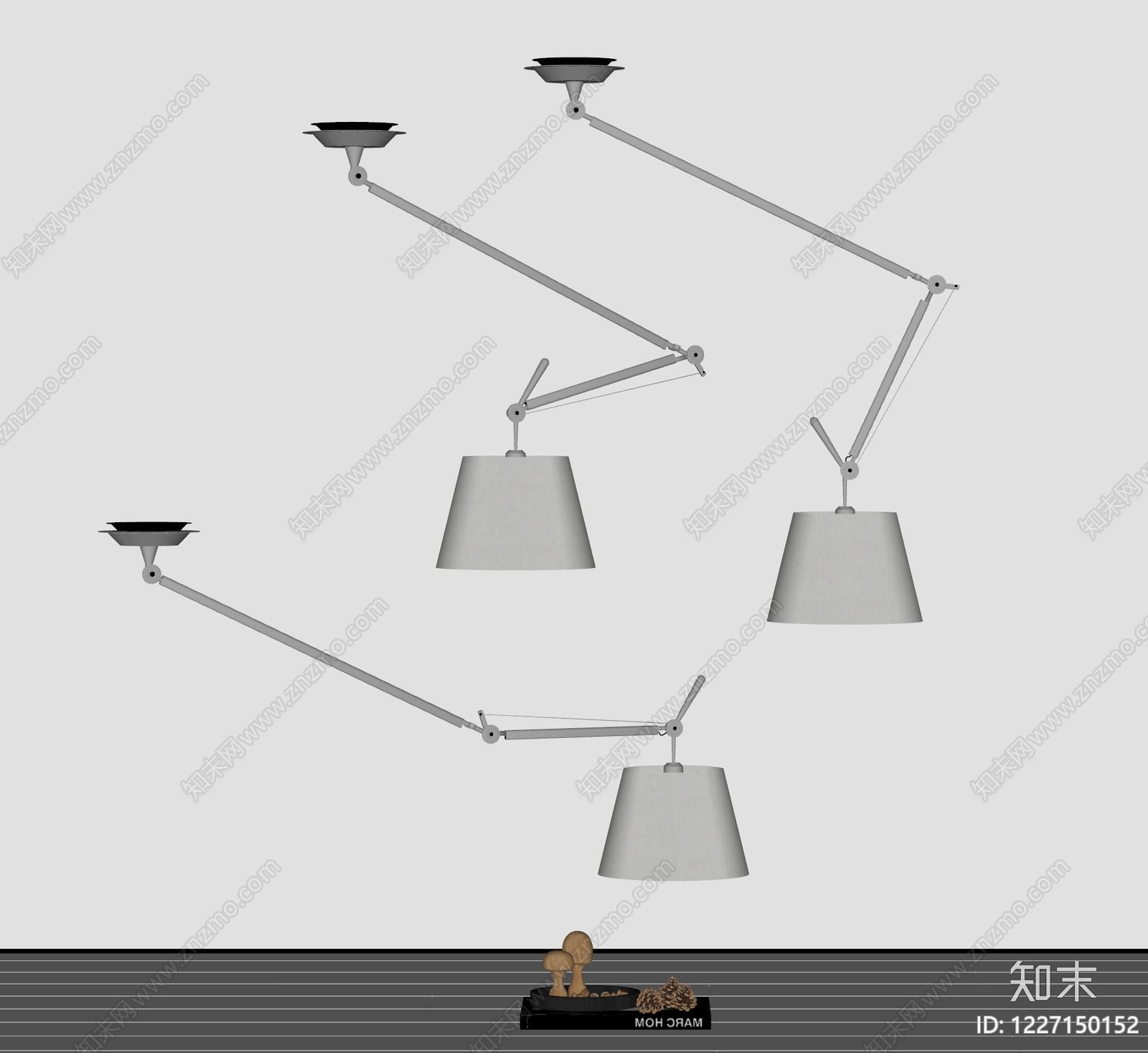 现代简约吊灯组合SU模型下载【ID:1227150152】