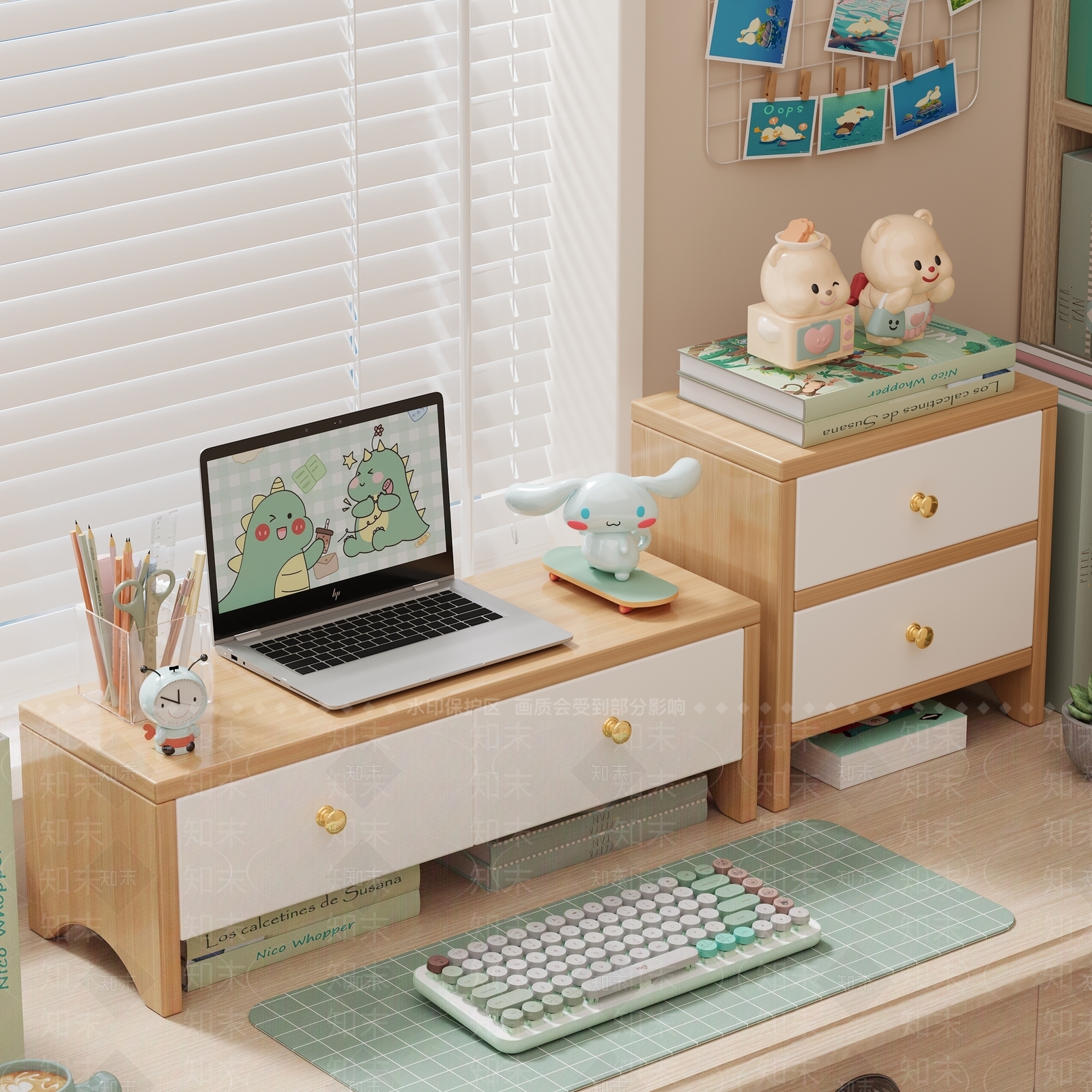 原木风储物柜3D模型下载【ID:1227164669】