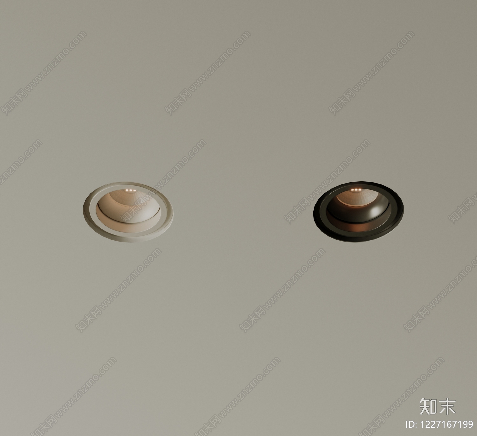 极简筒灯射灯SU模型下载【ID:1227167199】